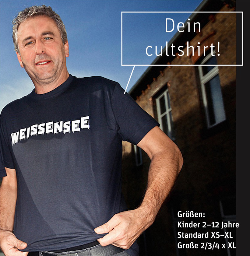 Micha trägt das Weissensee-CultShirt